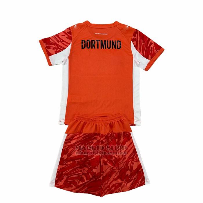 Camiseta Borussia Dortmund Portero 2ª Nino 2025-2026 Rojo